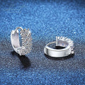 Silver 925 Original Total 2 Carat Brilliant Cut Diamond Test Past Micro D Color Moissanite Stud Earrings for Women Fine Jewelry