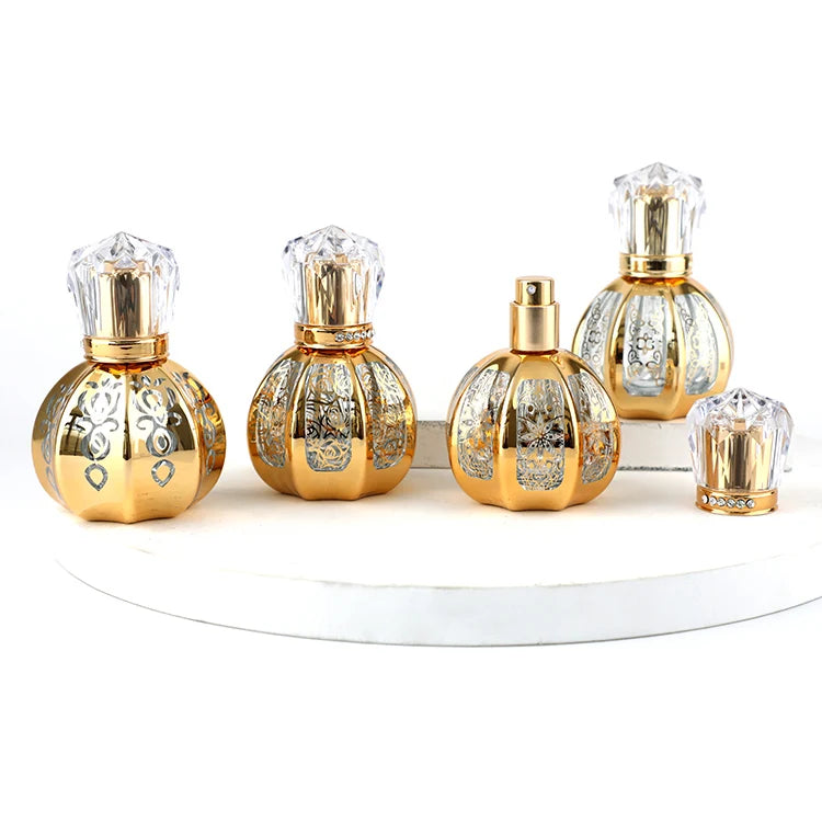 Hot Empty Perfume Bottle Glass 25ml Luxury Perfume Bottle Spray Aluminum Perfume Spray Bottle