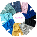 High Stretch & Durable Seamless Flex Scrunch Yoga Gym Shorts New Solid Pattern Booty Running Short Pants MegaBDM