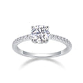 Manufacturers Wholesale  925 Sterling Silver Moissanite Diamond Ring Fine Jewelry for Women Engagement