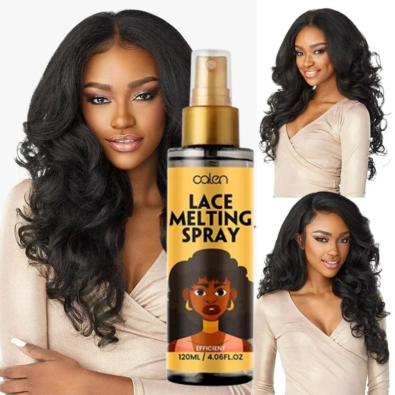 Luxfume 120ML Wholesale Lace Adhesive Glue Melt Spray Mist Extreme Strong Hold Lace Wig Melting Spray