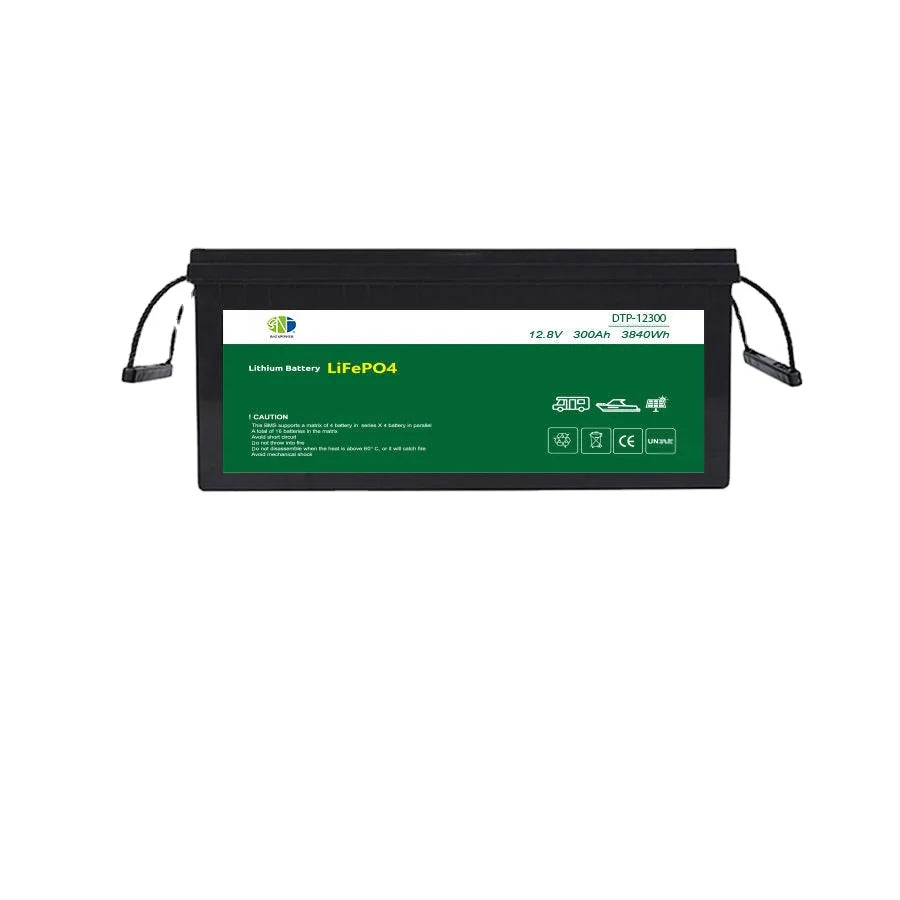 OEM DTP 12v Lifepo4 With BMS Car Battery 100 150 200 300ah Lithium Batteries for Solar Systems 12v 100ah 200ah 150ah 300ah