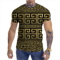 Top Fashion Men's Vintage Retro 100% Polyester T Shirt New Arrival Regular Fit for Wedding Parties Digital Printing