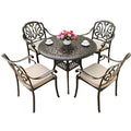 Courtyard Outdoor Garden Open-air European Leisure Iron Furniture Balcony Table and Chair Combination CNLF