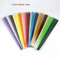 New 48colours 1.5mm X 39cm Paper Quilling Strips Kit with 120sheets