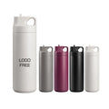 2024 Eco-Friendly Insulated Gym Sports Water Bottle Portable Travel Coffee Mug with Straw for Camping and Unisex Use