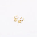 Joolim New 18K PVD Gold Plated Heart Dangle Clip on Earring Trendy Jewelry Wholesale