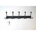 Black Stainless Steel Aluminium Alloy Wall Hook New Tri Coat Hook 5 Hooks