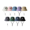 New Design Customisable Reversible Flat Embroidery Cartoon Leaf Pattern 100% Cotton Corduroy Bucket Hat with Sun Protection