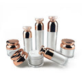 China Factory Wholesale Skincare Bb Cream Eye Cream Gel Luxury Clear 15g 30g 50g Rose Gold Cosmetic Plastic Acrylic Cream Jar