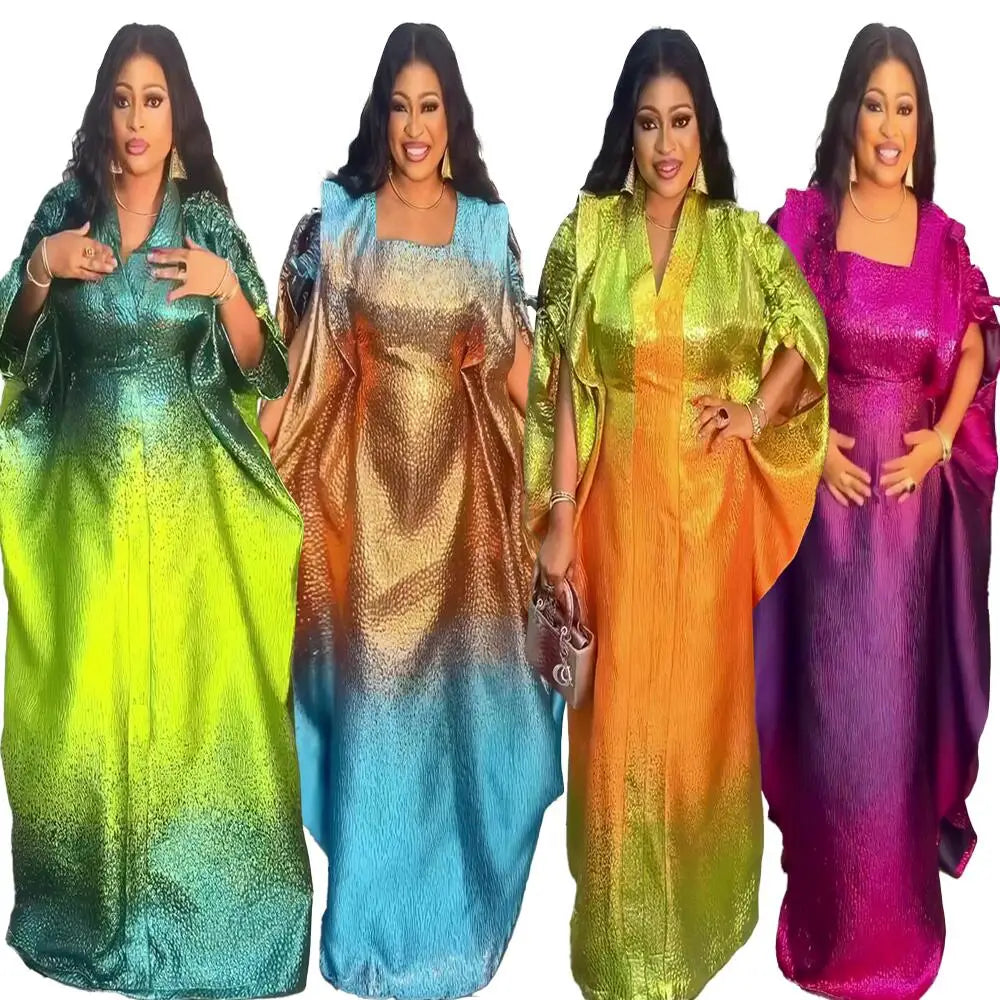 The New Listing african dresses for women clothing Jacquard fabric boubou women Luxury african women dress