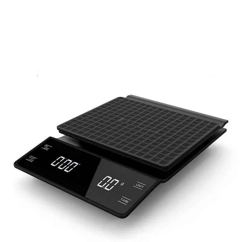 New Arrival Top Quality Black Digital Kitchen Scale 3kg Electronic Weighting Digital Coffee Scale With Timer
