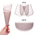 AliLeader 13*4  4*4 6*6 2*6 Lace Net Closure Frontal Toupee Base Weaving Netting Swiss Lace Net Wig Accessory