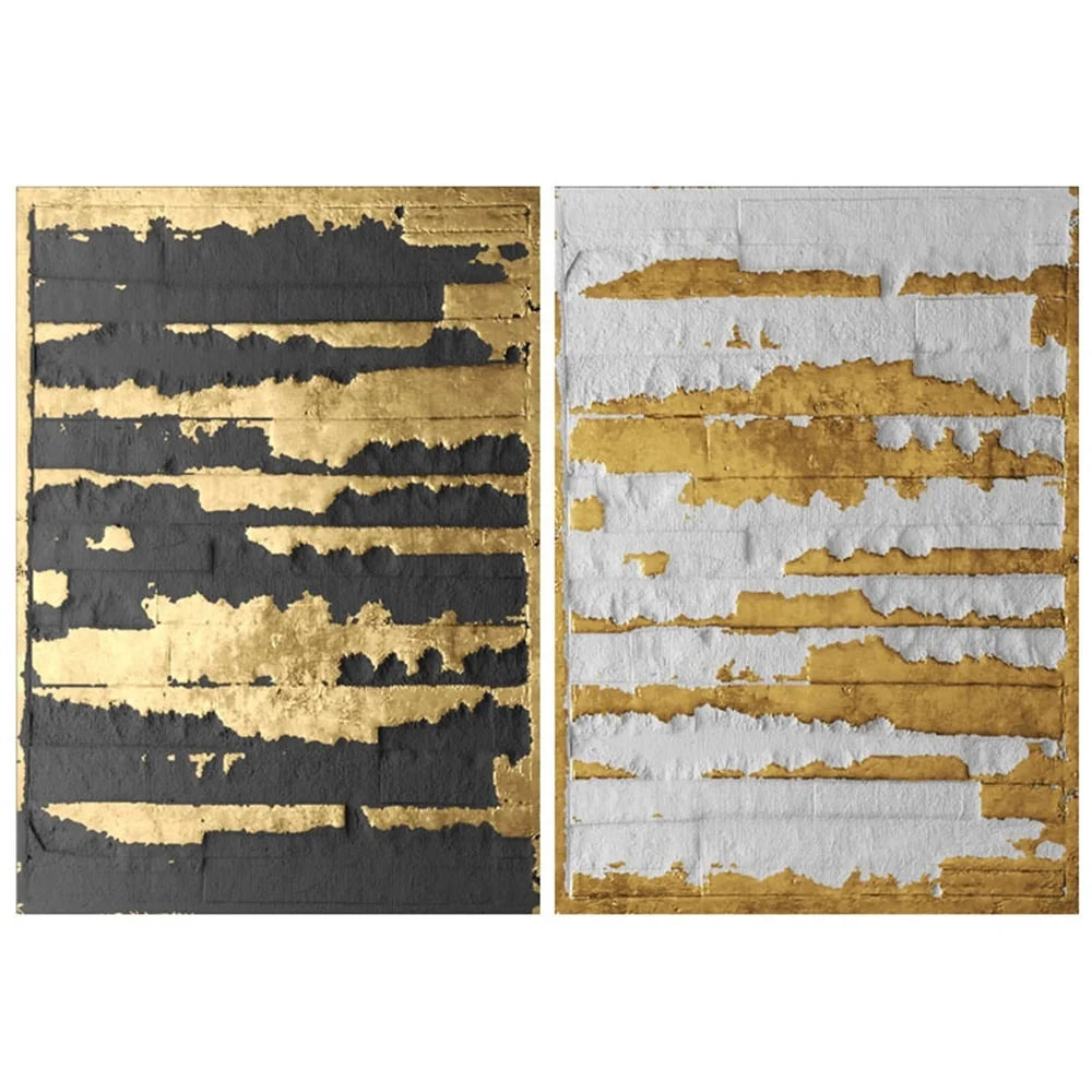 Wall Painting by Handmade Hand Painted Paintings Abstract Art Large Gold Foil Hotel Hanging Painting