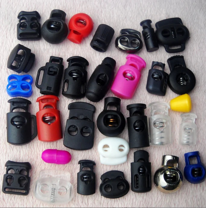 Wholesale Bags Clothing Accessories Plastic Spring Buckle Single Hole Double Hole Plastic Rope Buckle