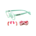 Fast Delivery Customizable Kids' Black Silicone Oval Eyeglasses Frame 9027 Sport Glasses with Strap Optically for Reading