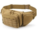 Unisex Multi-Functional Waist Bag Vintage Style Camouflage Tactical Backpack Outdoor Running Sport Cycling Zipper Oxford