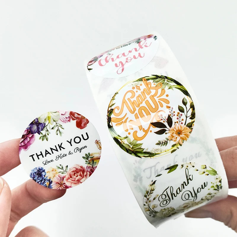 logo Printed Label Sticker Paper Thank You for Supporting My Small Business Sticker