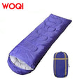 WOQI Waterproof and Lightweight 3 Seasons Adult Camping Emergency Envelope Sleeping Bag
