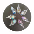 100pcs New Glow Dark Resin Luminous Conch Sea Shells Charms Pendants for Mini Ocean  Jewelry Finding Decor 20*40mm