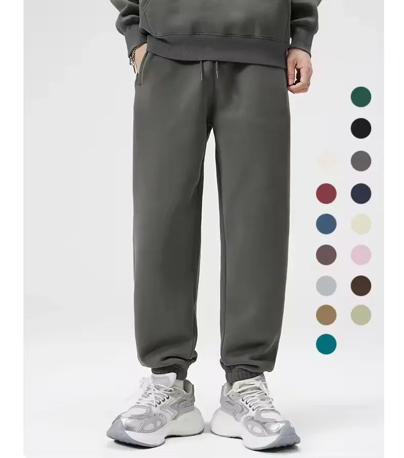 320GSM Cotton Polyester Blend Sweatpants Men Heavyweight French Terry Joggers OEM Custom MegaBDM