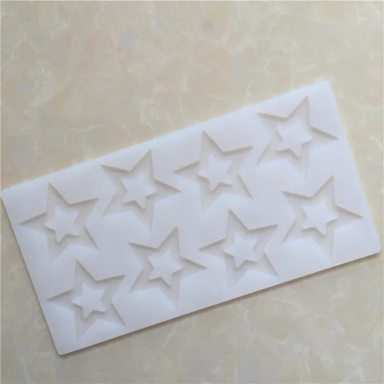Saffron Star Resin Silicone Molds Cake Fondant Mold Silicon Resin Molds for DIY Epoxy Resin Craft OEM/ODM Welcome
