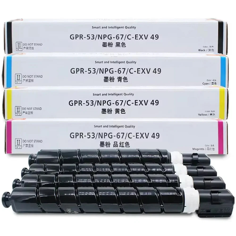 Factory Direct Sales Canon Quality GPR-53 NPG-67 C-EXV49 Compatible Color Copier Toner Cartridge for Canon ADV C3330 C3320 C3325