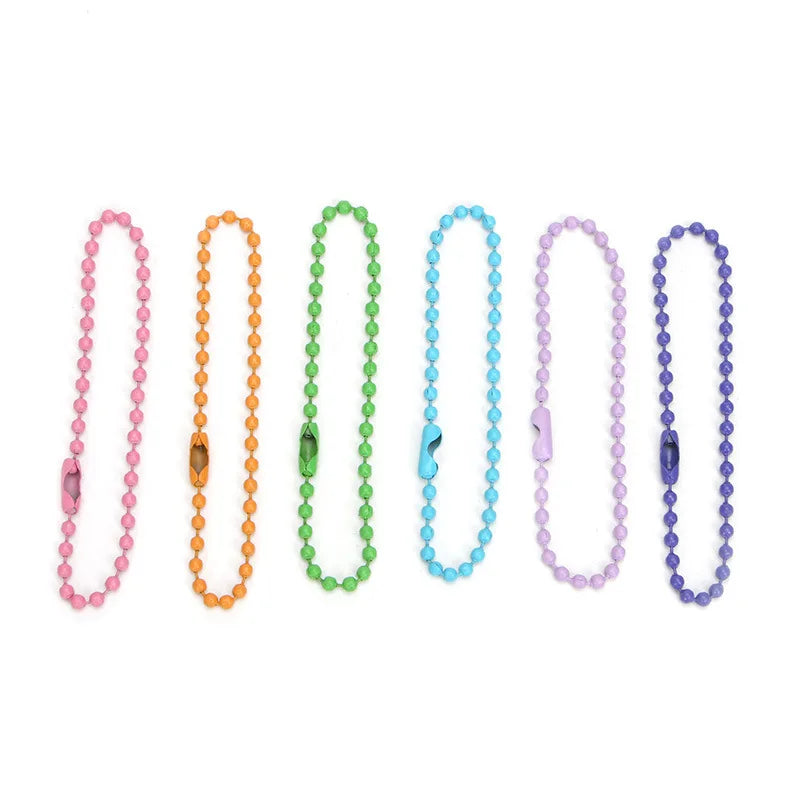 Wholesale Diy Keychains Accessories Colorful Ball Chain Accessories