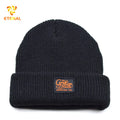 Outdoor Sport Running Winter Hat Knitted Beanies Slouch 100% Acrylic Custom Logo Cuffed Warm Dot Bows Beach Camouflage Unisex