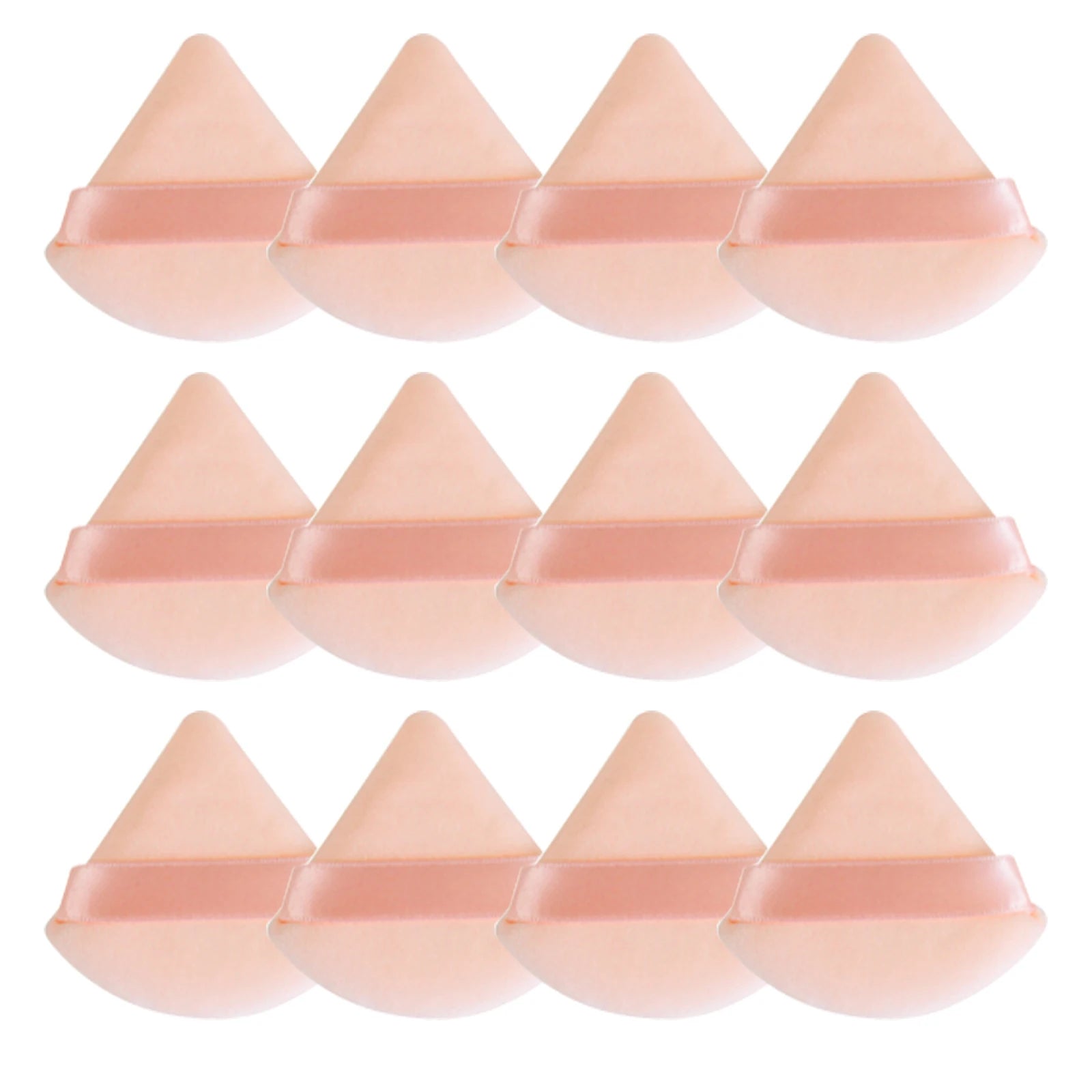 New Produce Luxury Soft Velvet Makeup Puff Cosmetic Blender Custom Logo Triangle Powder Puff Sponge With Box