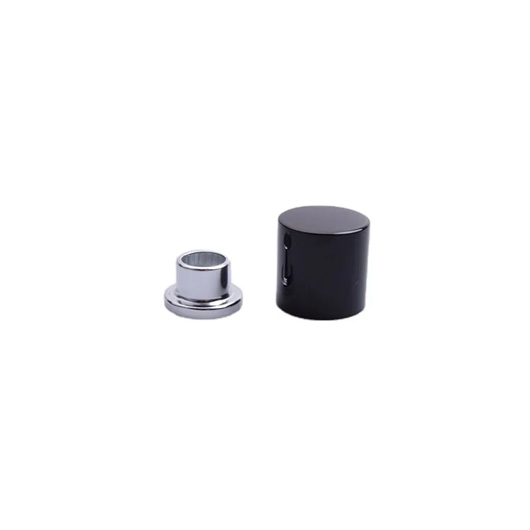 Black Metal Cylinder Perfume Big Cap with Magnetic Power