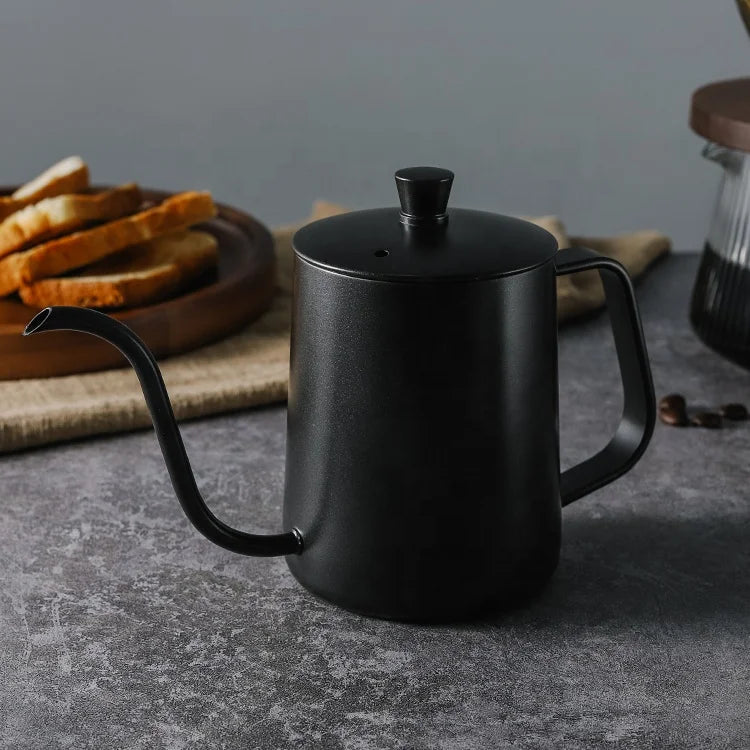 High Quality Hot Selling Coffee Set 600ml 304 Stainless Steel Drip Kettle Pour Over Coffee Makers