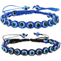 Joyas Turcas Turkish Jewelry Handmade Amulet Blue Lucky Eye Bracelet Women Adjustable Rope Braided Bead Eye Bracelets