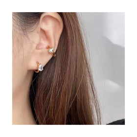 Luxury Women Jewelry Unique Hypoallergenic Stainless Steel Polished Minimalist Customized CZ Cubic Zirconia Earrings