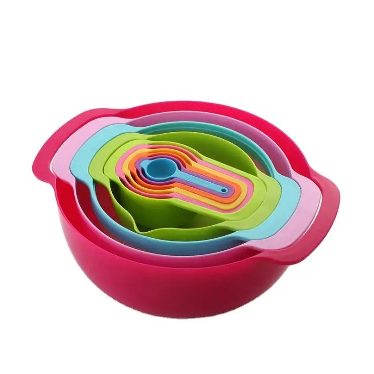 Nesting Mixing Bowls Set of 10Colorful Mixing Bowls Setrainbow 10pcs Mixing Bowl Set
