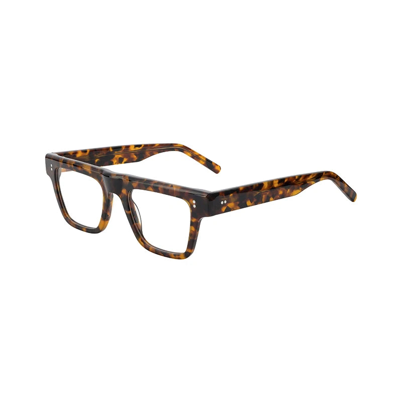 Vintage Retro Thick Frame Glasses Acetate Eyeglasses for Men Women