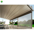Waterproof Outdoor White Aluminum Frame PVC Canopy Rain Awnings