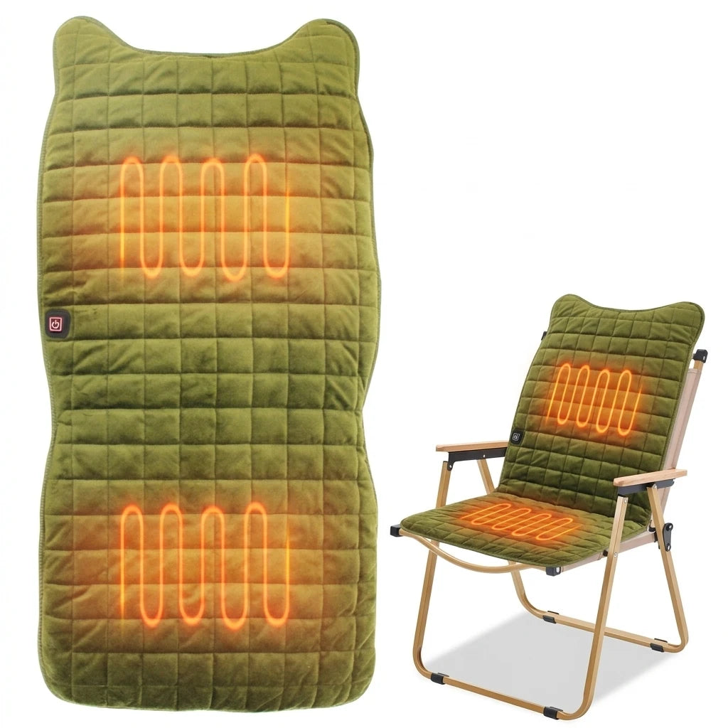 Warm Washable Office Heating Pad Rechargeable Battery Power Electric Heated Seat Cushion  Heated Seat
