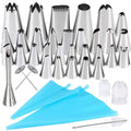 Hot Sale 38pcs Piping Nozzles Cake Piping Tips Stainless Steel Decorating Nozzles Cupcake Kit Pastry Bag Baking Tool MegaBDM