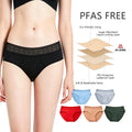 Shanhao OEM Menstrual Leakproof Underwear High Cut Lace Panties Organic Cotton Lining PFAS-free Bragas Menstruales for Women