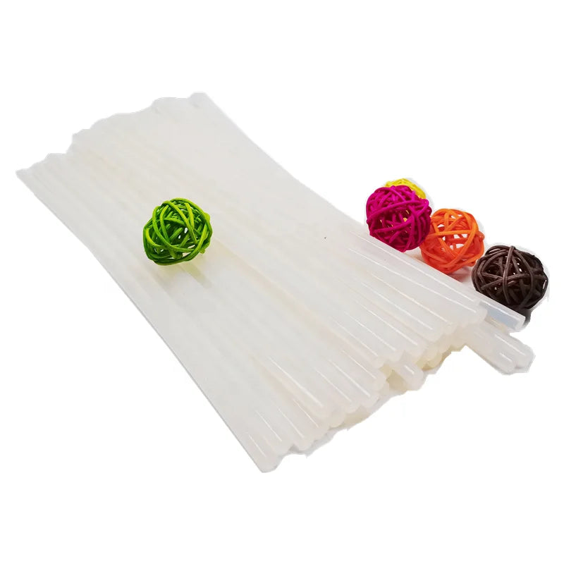Hot Melt Glue Stick Eco-friendly Hot Melt Glue Rod Transparent 7MM 50 Pieces Suitable for Glue Gun Process Bonding DIY