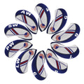 White & Blue US Flag Neoprene Protective Headcover for All Brands Golf Clubs Wedge Iron Golf Protective Cover Golf Products