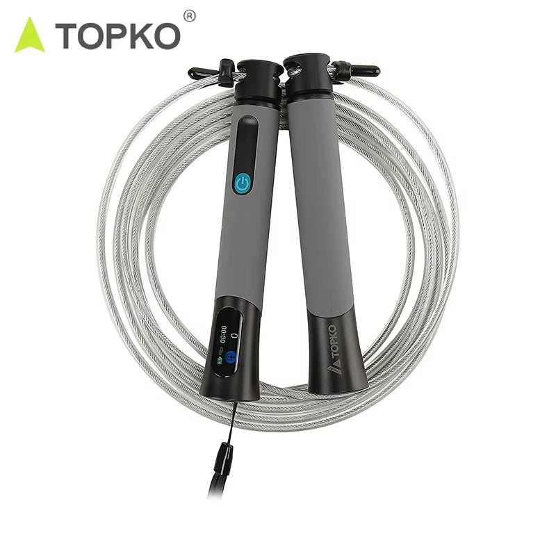 TOPKO in Stock Digital Jump Rope Fitness ExerciseBluetooth Smart Jump Rope With Digital Counter