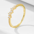 New Design Sterling Silver Simple Rings Small CZ 925 Silver Ring Women Wedding Ring
