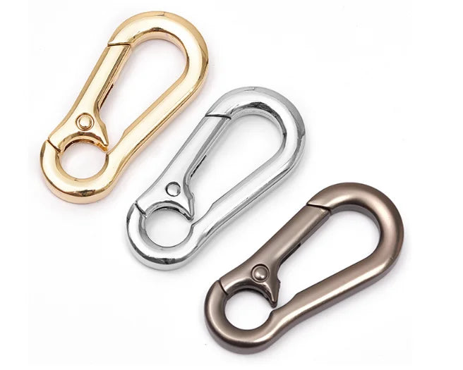 Metal Zinc Alloy Simple Buckle Snap Hook Carabiner Car Key Chain