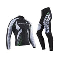 Custom Mens Breathable Bicycle Tri Suit Personalized Printing Long Sleeve Cycling Jersey Set