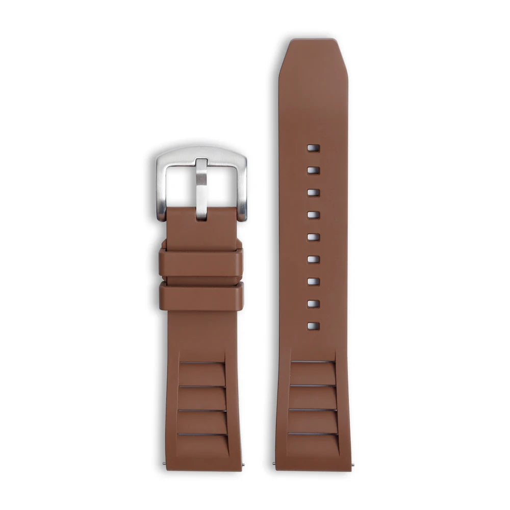 Soft FKM Rubber Watch Bands 20mm 22mm 24mm Rubber Watch Strap Luxury Fluororubber Watchband