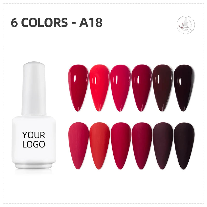 JTING Wholesale New Fashion Nails Supplies Salon Organic Cheap Colour Gels Nail Polish Set OEM Free Custom and Sample