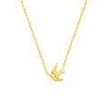 Swallow Pendant Necklace Female Minority Design Sense Clavicle Chain Pendant Stainless Steel Jewelry