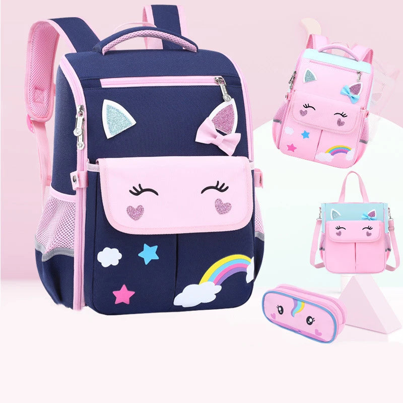 Waterproof Backpack Wholesale Children School Bags 3-pc Backpack Set for Kids
